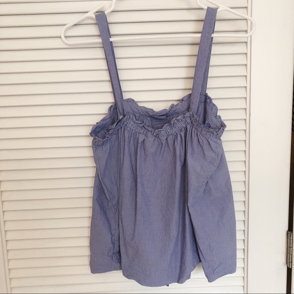 J. Crew Button Front Ruffle Tank - Picture 7 of 7